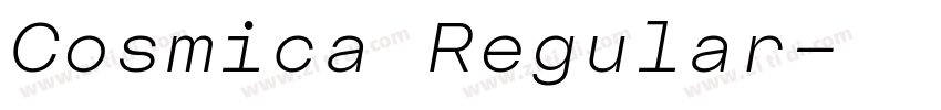 Cosmica Regular字体转换